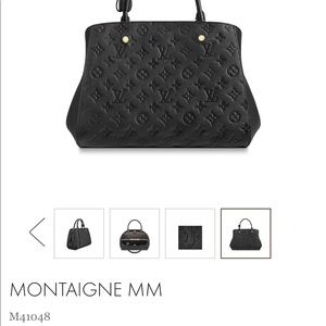 Louis Vuitton Montaigne black bag